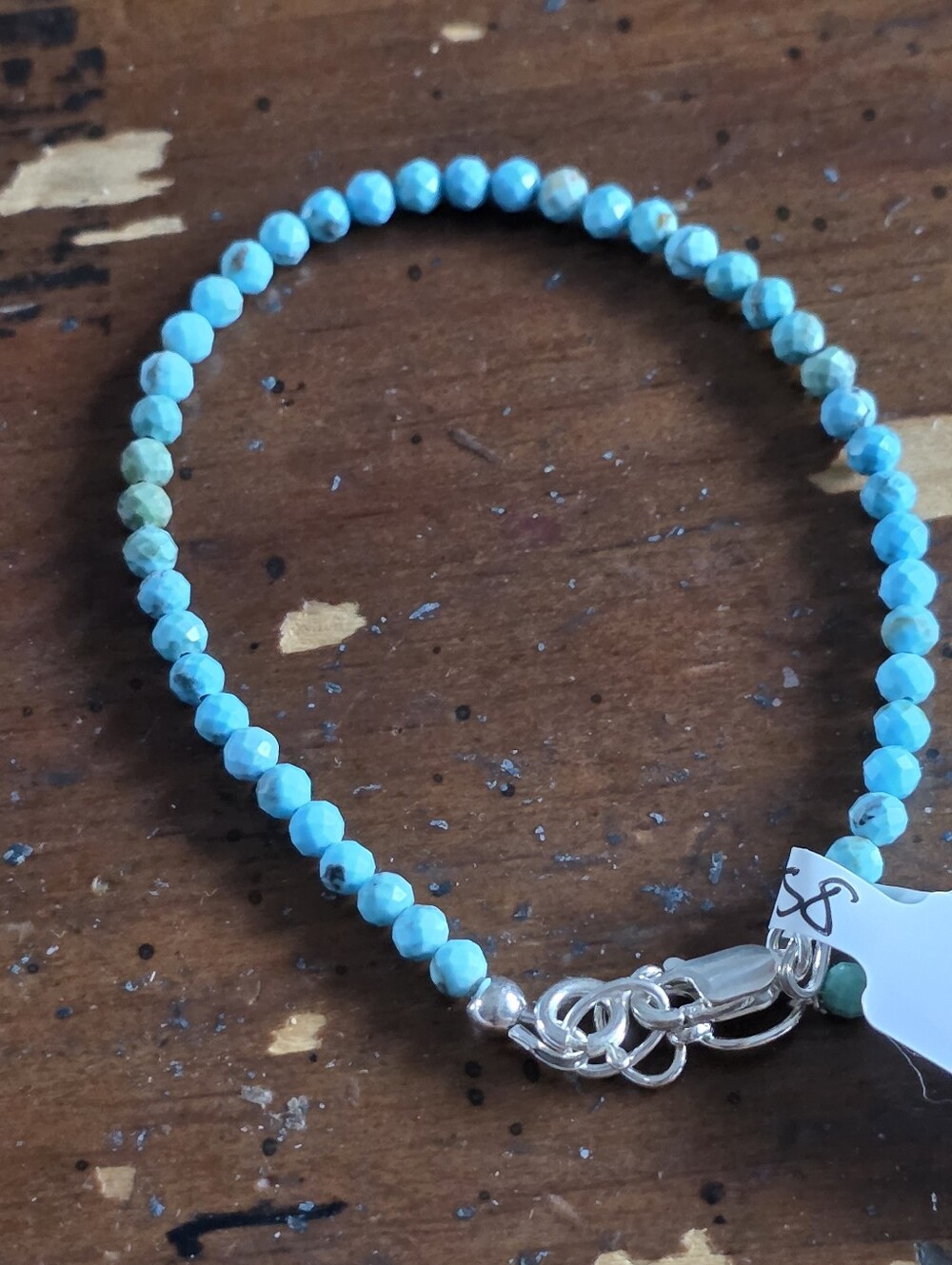Turquoise Beaded  Bracelet -